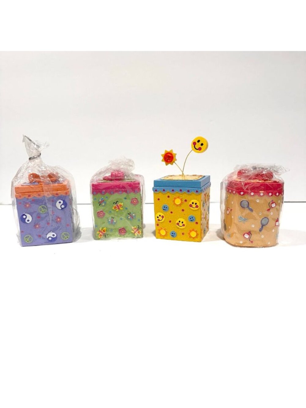 NWT Vintage Y2K Claire's Trinket Boxes - set of 4 - 2004